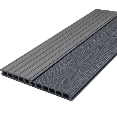 WPC veined decking amuigh faoin aer uiscedhíonach